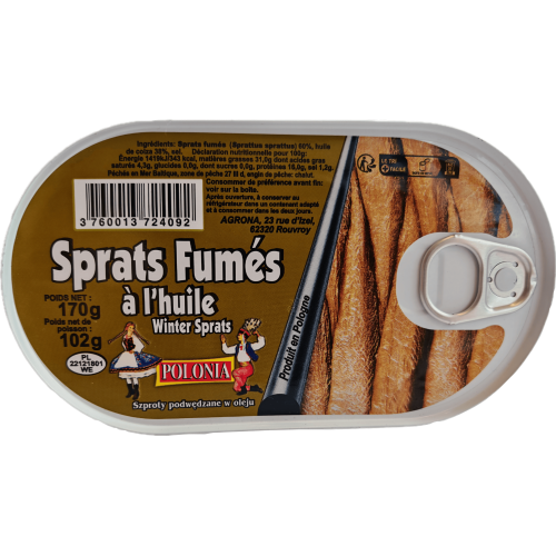 Sprats fumés à l'Huile